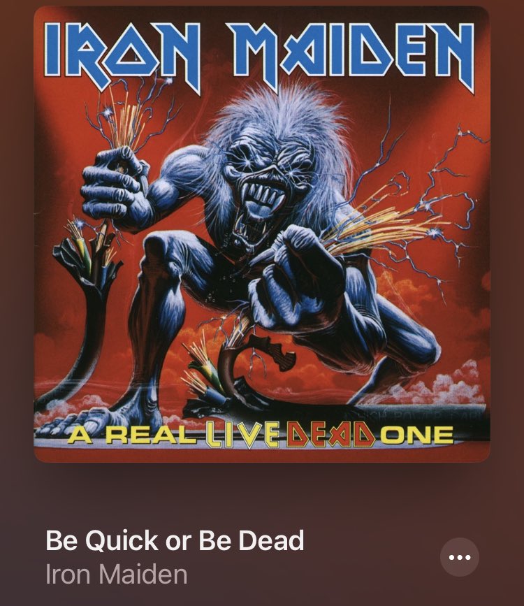 FloBVB666's tweet photo. #WakeUpSong 

#BeQuickOrBeDead  #IronMaiden  #wEDnesday https://t.co/XITtjjh2mV