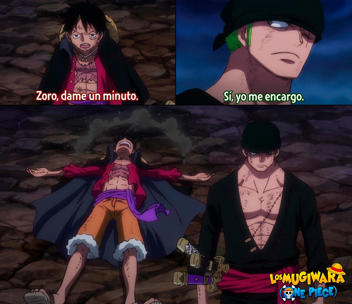 Luffy depositando toda su confianza en Zoro me da mil años de vida. ♥