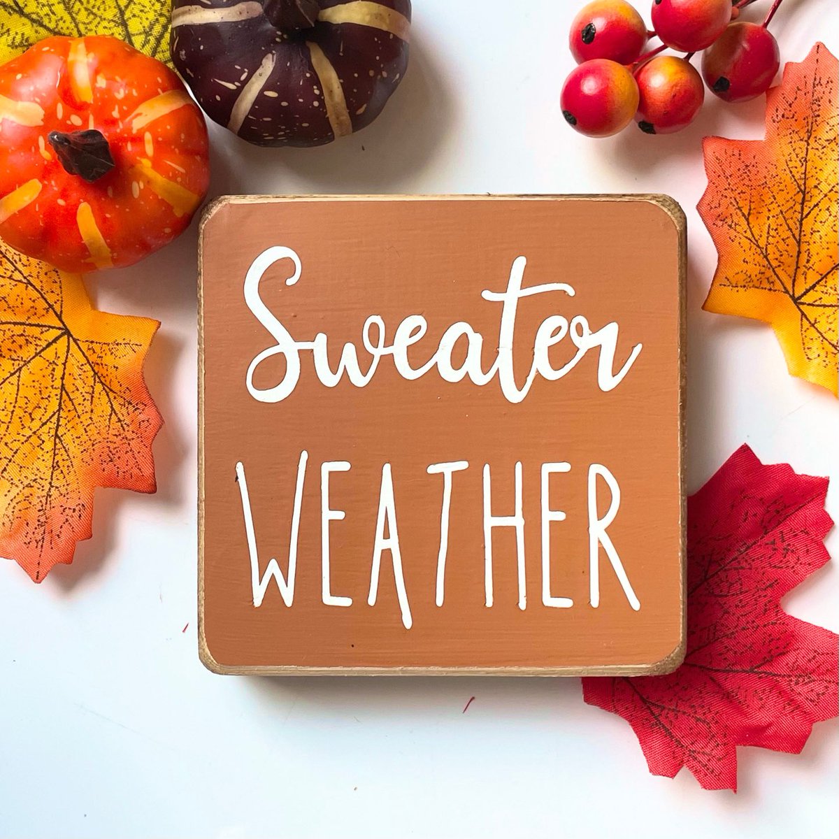 VanessaLonghur1's tweet photo. Excited to share the latest addition to my #etsy shop: Sweater weather mini Sign, Autumn Decor, Fall Home Decor, Living Room sign, Seasonal wooden Small Farmhouse Sign Autumn, Halloween, cosy https://t.co/LKk7mQU5Vb https://t.co/72UCCA8ek9