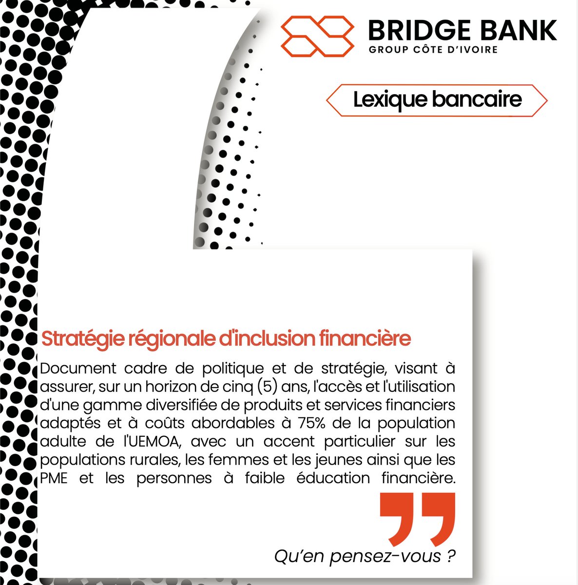 BridgeBankGroup's tweet photo. #Lexique_bancaire
_Que pensez-vous de cette définition ?_ (inputs, avis, ajouts)
Let's Talk ...
#Connectons_nos_ambitions
#BridgeBankGroupCI https://t.co/TAHlAplfNI