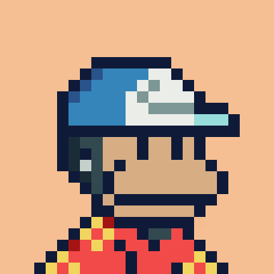 It's taken me well over 12 months, I am absolutely thrilled to finally join <a href="/MonkeDAO/">MonkeDAO🍌</a> . I am especially happy that my monke #813 sports a silver earring, blue cap, and painter's smock!