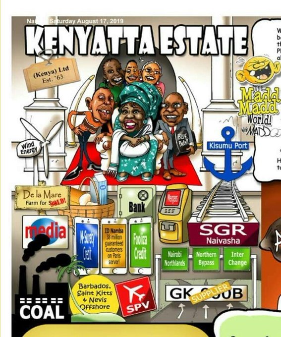 @Kenyans Uhuru wanted to make his family rich, not the country.