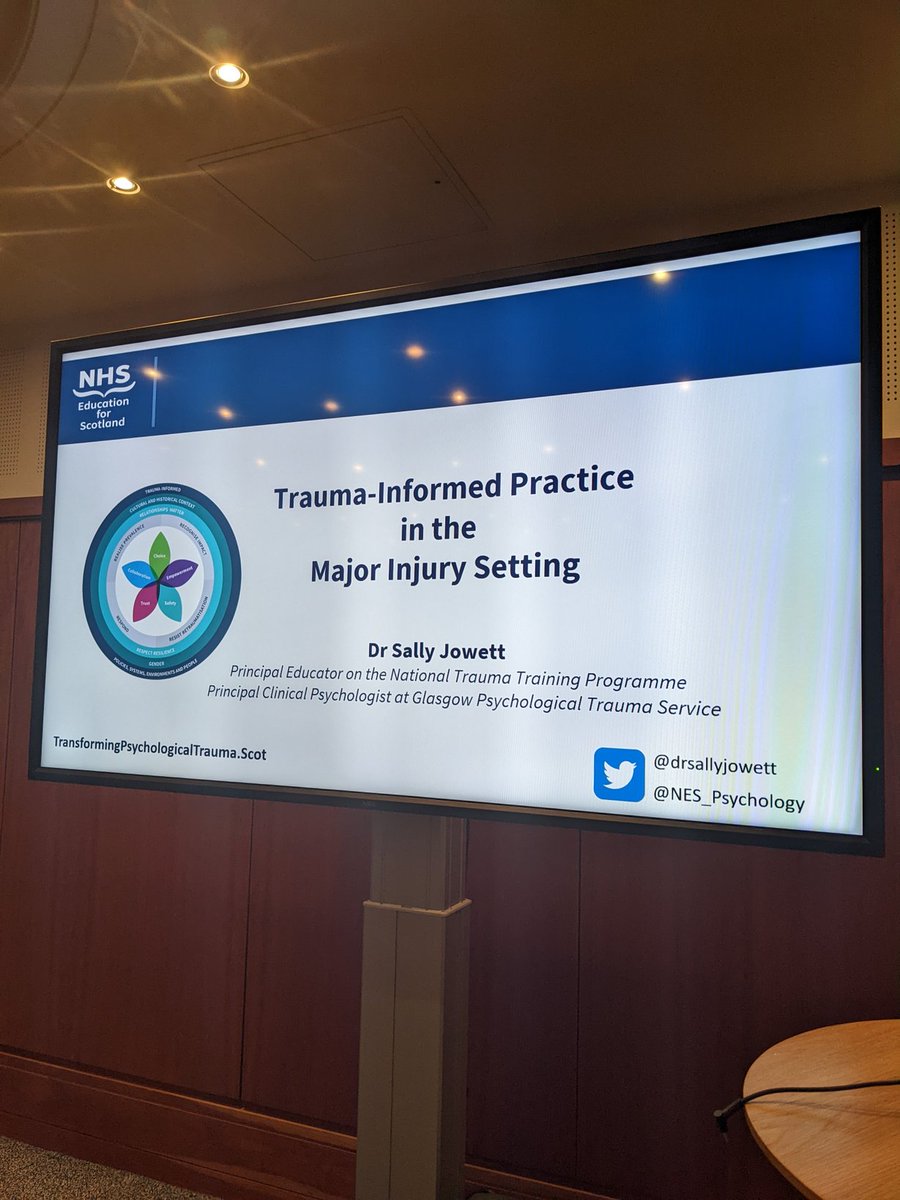 About to run a workshop on #traumainformed practice for staff in the major physical #trauma setting. Let's see how confusing this gets... #TransformingPsychologicalTrauma #SavingLives #GivingLifeBack @ScotTraumaNwk