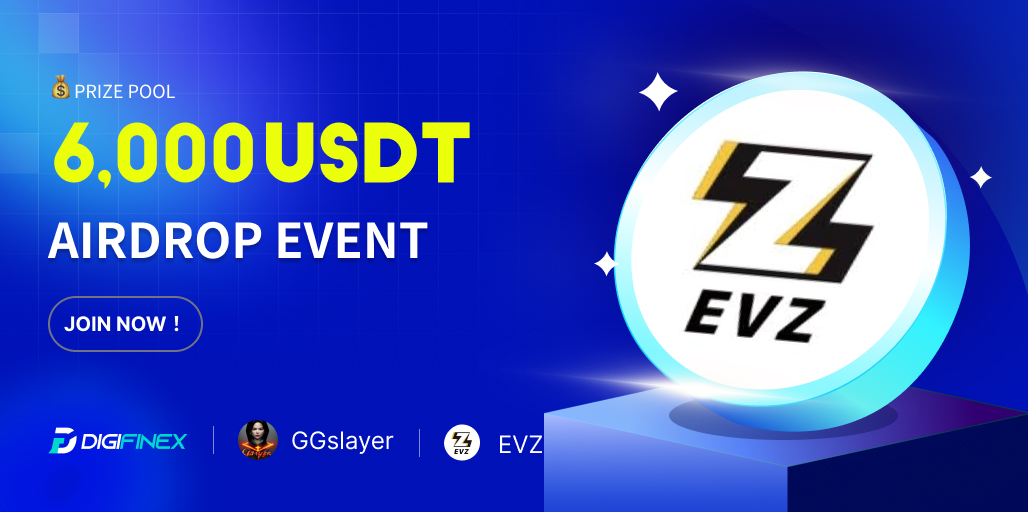 📣Exclusive #Airdrop❤️‍🔥

😱Reward Pool - 6,000 USDT

🚀 #EVZ aims to solve charging problems in the ElectricVehicle market.

To Win🏆
✅Follow @Digifinex &amp; @GGslayerOffcial &amp; <a href="/EVZlife/">EVZ</a> 
❤️RT &amp; Tag 3 Friends
👉Finish Tasks - bit.ly/3SINm7v

#Giveaway #cryptocurrency