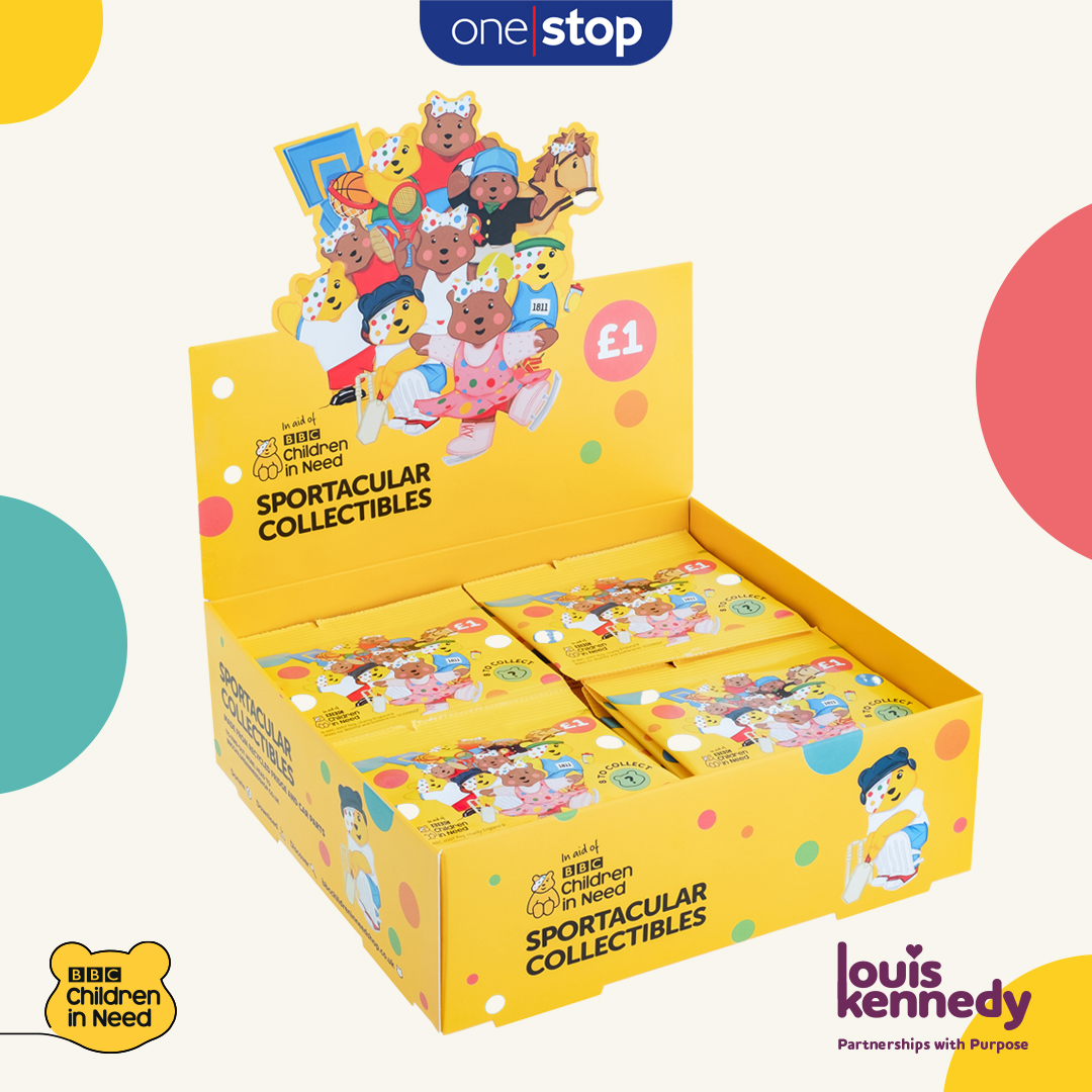 LouisKennedy1's tweet photo. We're extremely proud to have created for @BBCCiN &amp; @onestopstores these brilliant Sportacular Collectibles

Keep your eyes peeled over the coming weeks, as we share more details of this exciting project!

#sportacularcollectibles #ChildrenInNeed #madeintheuk #charity #brands https://t.co/Mqo3K4nOMZ