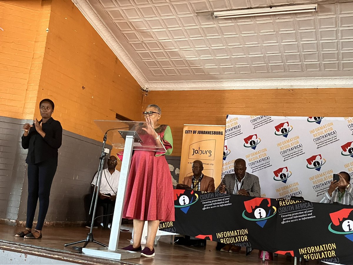 “The universal right to access information is essential for societies to function democratically and for the well-being of everyone.”@InforegulatorSA #IDUAI2022 #JoburgCares ^NB