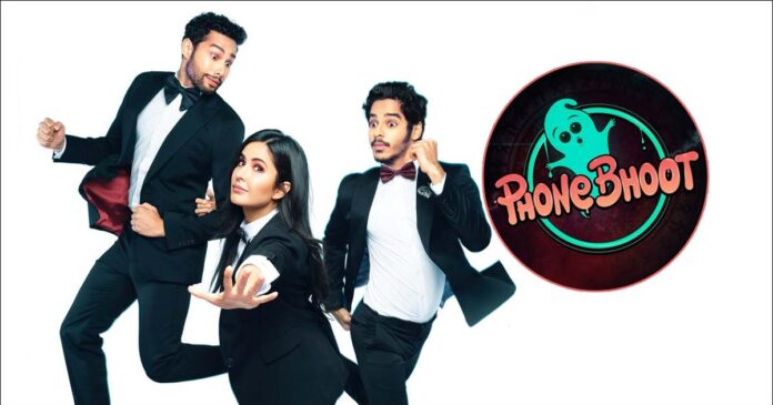 ClaretMagazine's tweet photo. Phone bhoot starring #KatrinaKaif &amp; #SiddhantChaturvedi with #IshaanKhatter. All set to get you on a roller coaster ride with twists and turns of horror and comedy.
The post gives a spookish appeal. 

#KatrinaKaif @SiddyChats @IshaanKhattar #PhoneBhoot #spooky #horrorcomedy https://t.co/ObALI53qrk