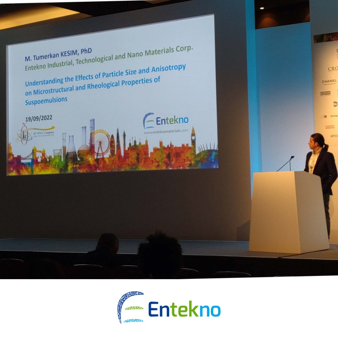 Last week, our R&amp;D Manager Dr. M. Tümerkan Kesim attended the <a href="/IFSCCLondon2022/">IFSCC2022</a> on behalf of Entekno.

Many thanks to our attendees &amp; our collaborator <a href="/CrodaPC/">Croda Personal Care</a> &amp; congress team for their support &amp; organising a very successful event. 

Looking forward to seeing you all next year.