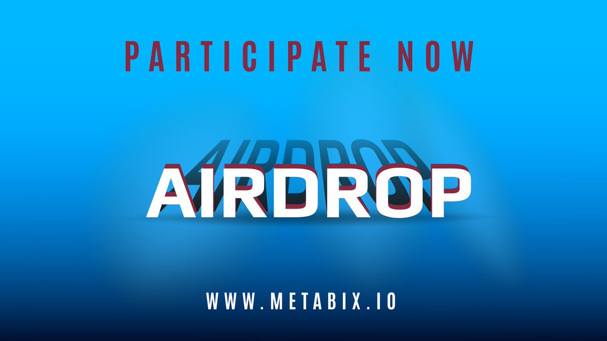 bixbcoingroup's tweet photo. Participate NOW!
.
Here are the links to #irdropalert and #airdropbob 
.
participate in #metabix Airdrop now and 
Be one of our lucky winners 
.
https://t.co/bDAlgr3Dlf

https://t.co/ucnkgDT7iX https://t.co/xJzjJW0MaY