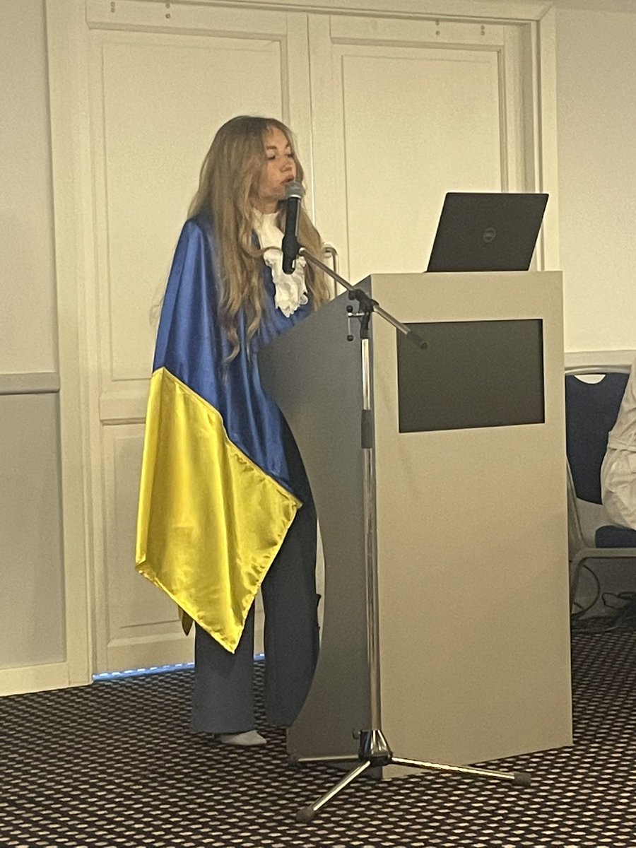 PULS_PHS's tweet image. strong performance by Tetiana Voloshanivska from Odesa State University about keeping up high quality in police education at the university from a country in wartime #aepc