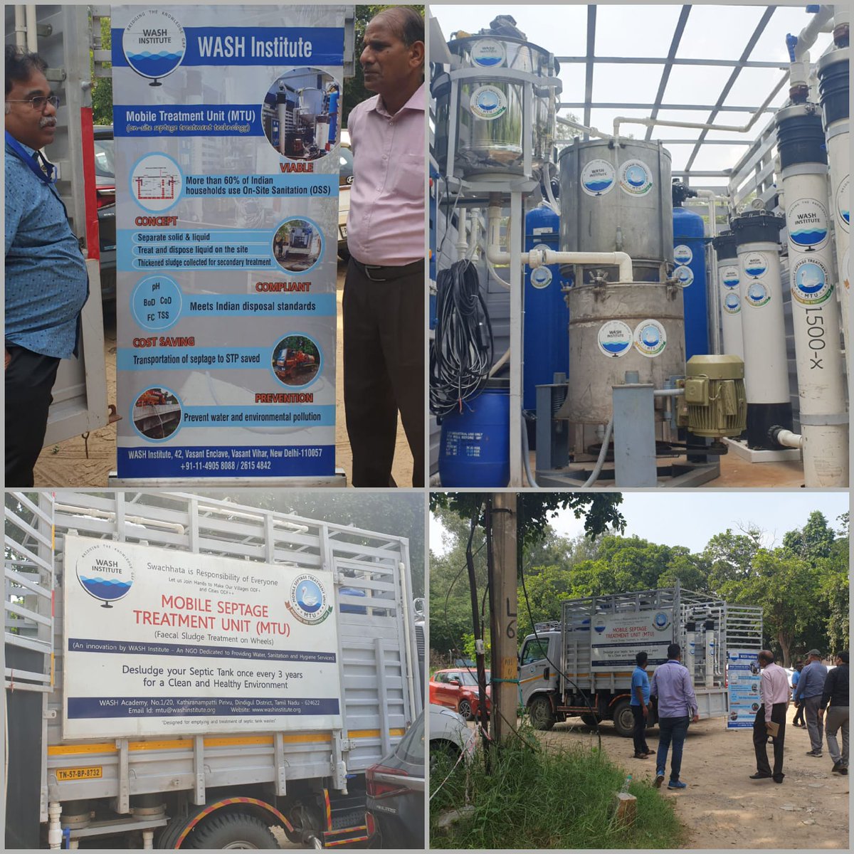 dhaarna_dhaarna's tweet photo. Prototype of Mobile Treatment Unit for septage treatment.
Developed by @wash_institute  at @nskfdc. Session attended by @MD_NSKFDC 
#namaste #sbm #cleanindia #sbm2 #2022 https://t.co/dNWo00YP8O