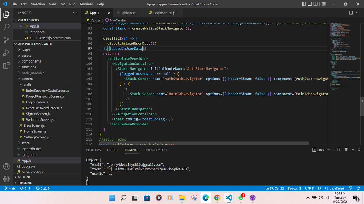 JeremiahTam's tweet image. #reactnative #nativebase #laravelapi