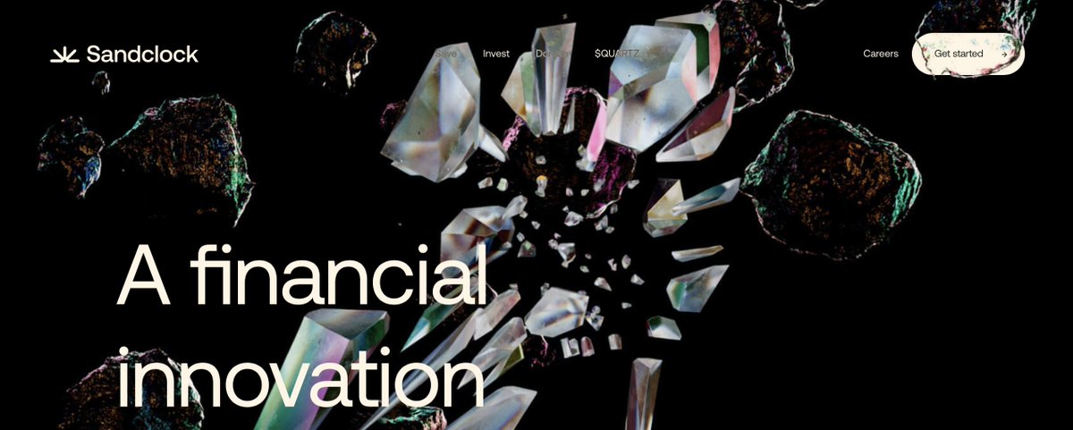 NFThunderstorm's tweet photo. Earn your stables using @SandclockOrg $QUARTZ 

✅ TVL over $600k 24 hours after launch
✅ 47% APY on your deposits of DAI, USDC, or LUSD
✅ sustainable strategies &amp; flexible architecture
✅ beautiful UX/UI product interface
✅ Multichain &amp; institutions 

#WealthManagement #DeFi https://t.co/wJ5UpW0swZ