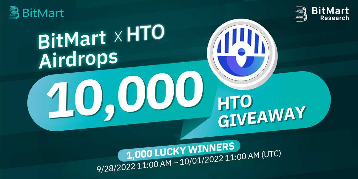 🌟BitMart X HTO Airdrop!

1⃣Follow <a href="/BitMartResearch/">BitMart Research｜$BMX HODLer</a> &amp; <a href="/heavenland_io/">Heavenland</a>
2⃣Join t.me/BitMartExchang… &amp; t.me/heavenlandHTO
3⃣RT &amp; Tag 3 new friends
4⃣Fill out:forms.gle/uT5VWjbsGxMH7s…

🥳10,000 $HTO/1,000 winners
Register👉bitmart.com/register-refer…