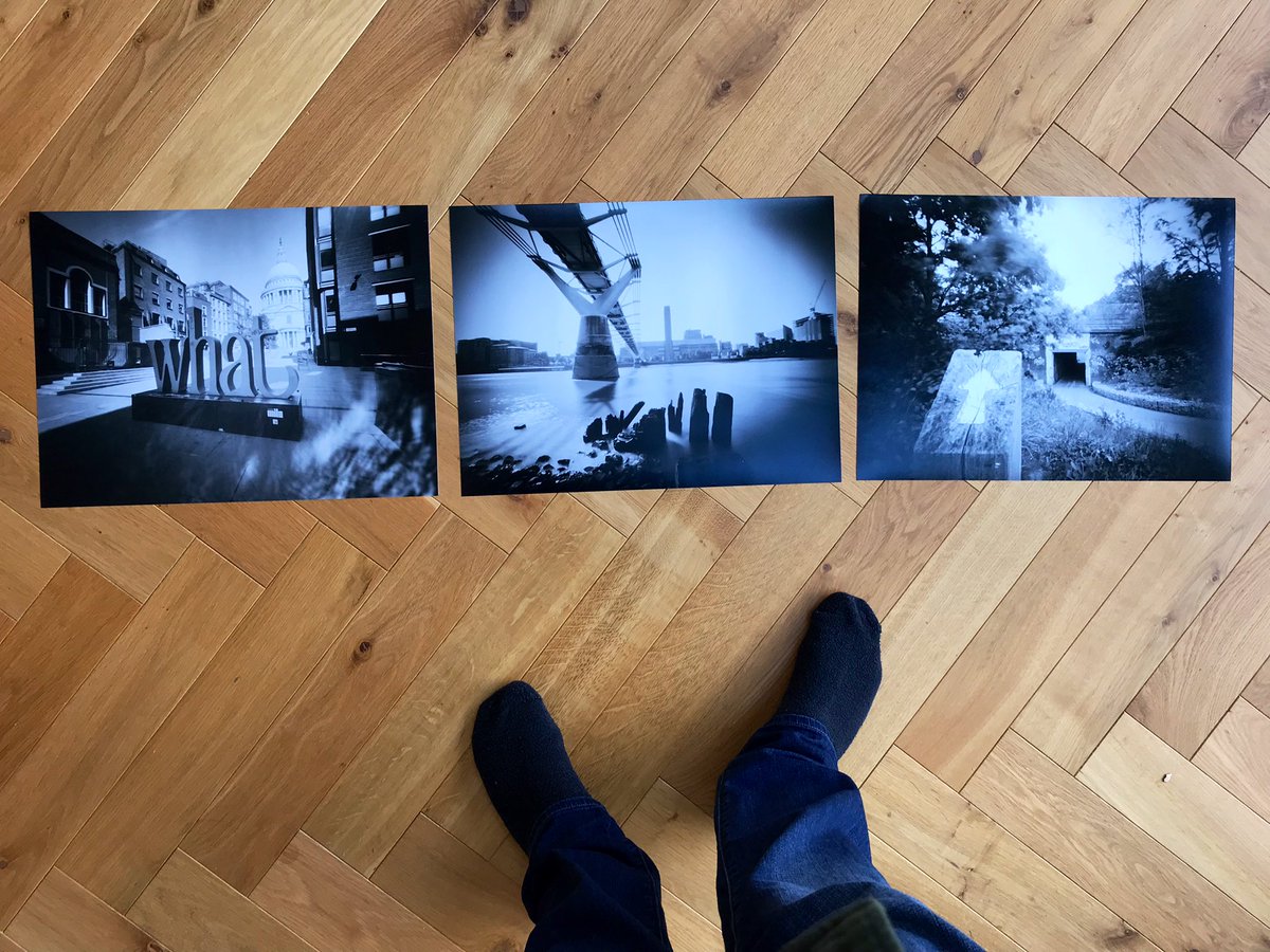 I got three 16x12 prints done of some favourite pinhole shots. Cheap and cheerful - now to find those empty IKEA frames… #pinhole #printyourwork #believeinfilm