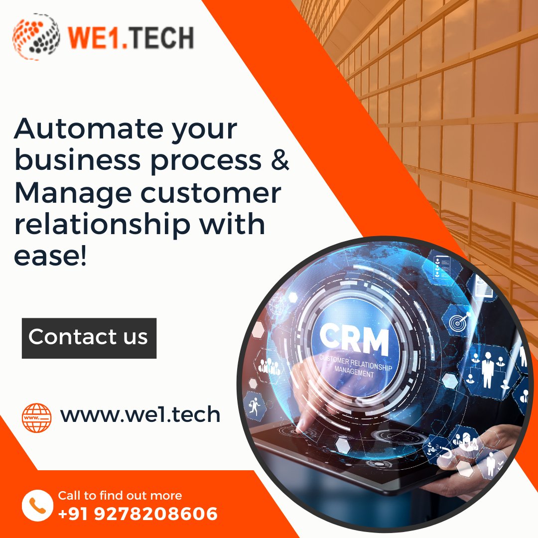 We1Tech's tweet photo. Web based CRM Software designed to help you cater seamless and unique customer experience.
Visit: https://t.co/JWjN8BsBsT
Email: sales@we1.tech
.
.
#warehousesoftwaresolutions #wms #warehousemamagementsoftware #warehousing #logisticsoperation #supplychainsolutions #b2b https://t.co/XRURIO2lQB