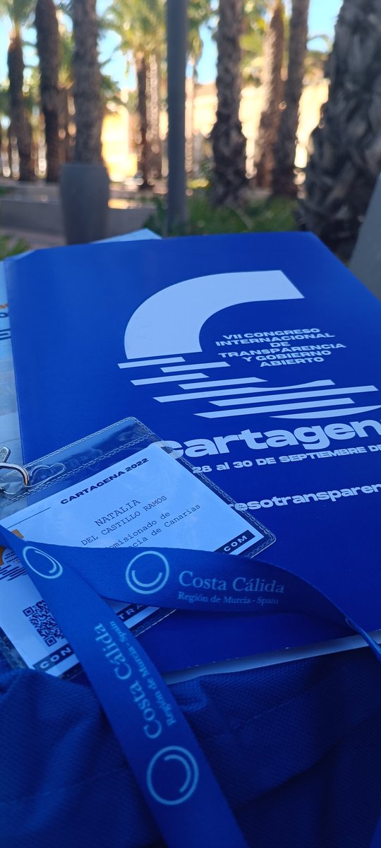 Asistiendo por primera vez presencialmente al <a href="/COTransparencia/">Congreso Internacional de Transparencia #CIT2025</a> que se celebra en Cartagena. 
 
#CIT2022