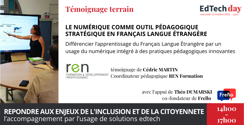 EdtechLyon (@edtechlyon) on Twitter photo Composante essentielle à l'#insertion et à l'#employabilité : l'apprentissage du français langue étrangère. RDV au #EdTechDay avec <a href="/RenFormation/">REN Formation</a> et <a href="/Frello_French/">Frello - LearnFrench</a> pour découvrir l'atout des #edtech dans l'innovation pédagogique #individualiser edtechday.net Composante essentielle à l'#insertion et à l'#employabilité : l'apprentissage du français langue étrangère. RDV au #EdTechDay avec <a href="/RenFormation/">REN Formation</a> et <a href="/Frello_French/">Frello - LearnFrench</a> pour découvrir l'atout des #edtech dans l'innovation pédagogique #individualiser edtechday.net