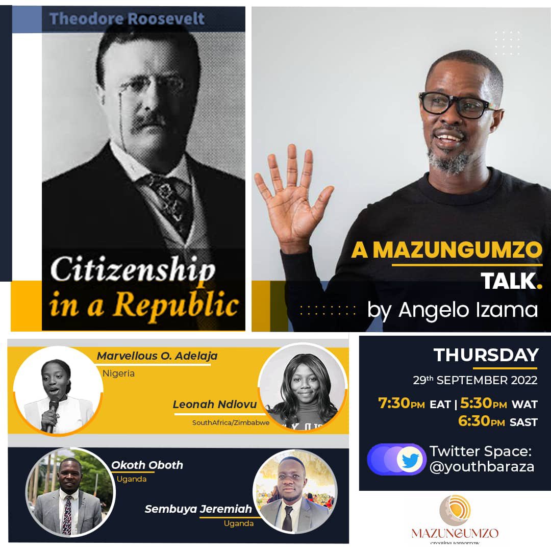 _mazungumzo's tweet image. #Mazungumzotalks #Creatingtomorrow #Aconversationonissuesthatmatter  Join us via  tomorrow the 29.9.2022 for this powerful session.
