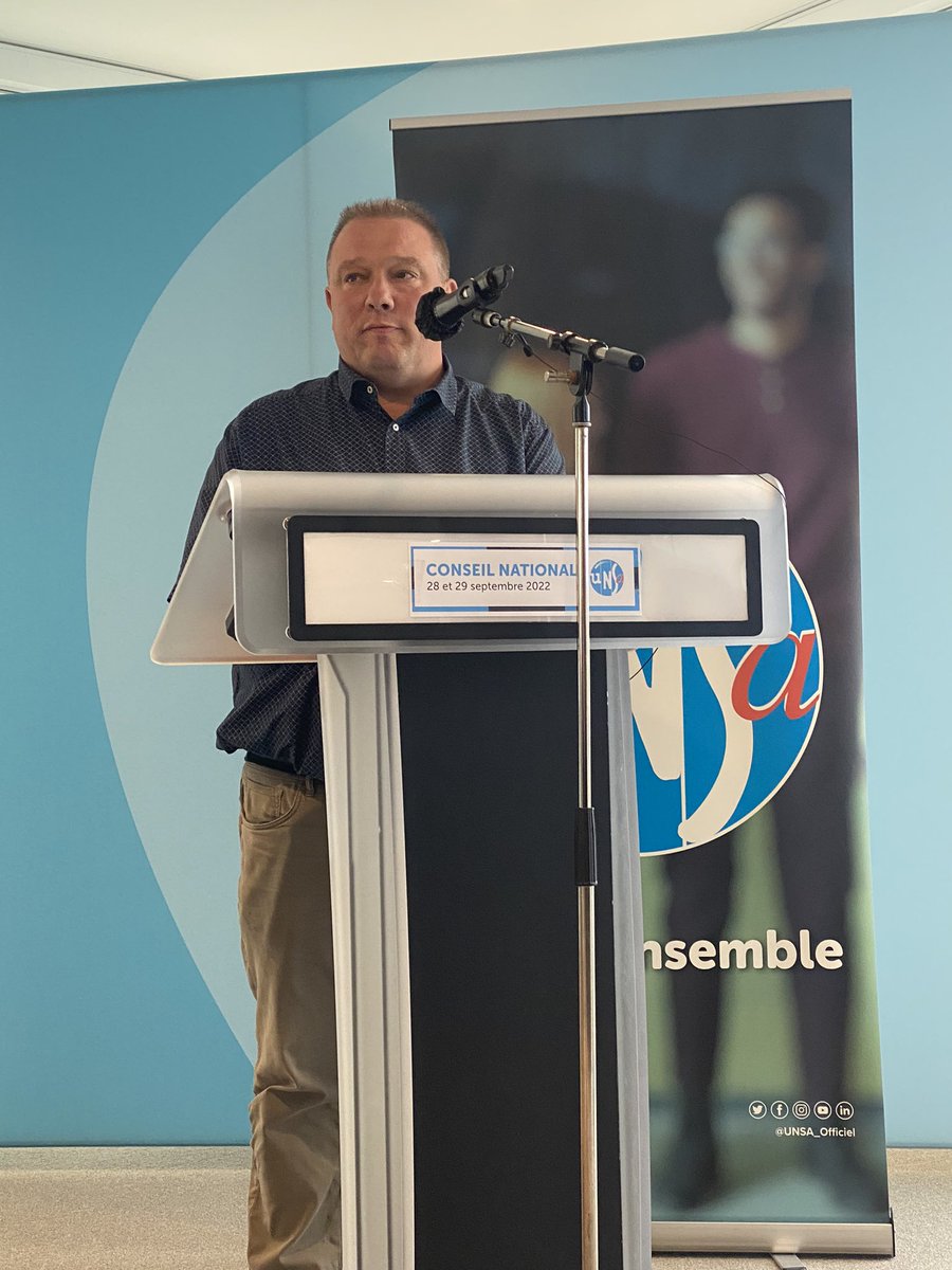 MondonGilles's tweet photo. @UNSAIndustrie @michel_priol @Pestelle_C @UNSA_officiel Intervention de @Pestelle_C au #CNUNSA : l’@UNSAIndustrie mobilisée dans le secteur de la #Métallurgie 
🔹nouvelle convention collective Métallurgie 
🔹 enjeu de l’accès à l’énergie pour l’industrie 
🔹pouvoir d’achat https://t.co/WHWceRu8bJ