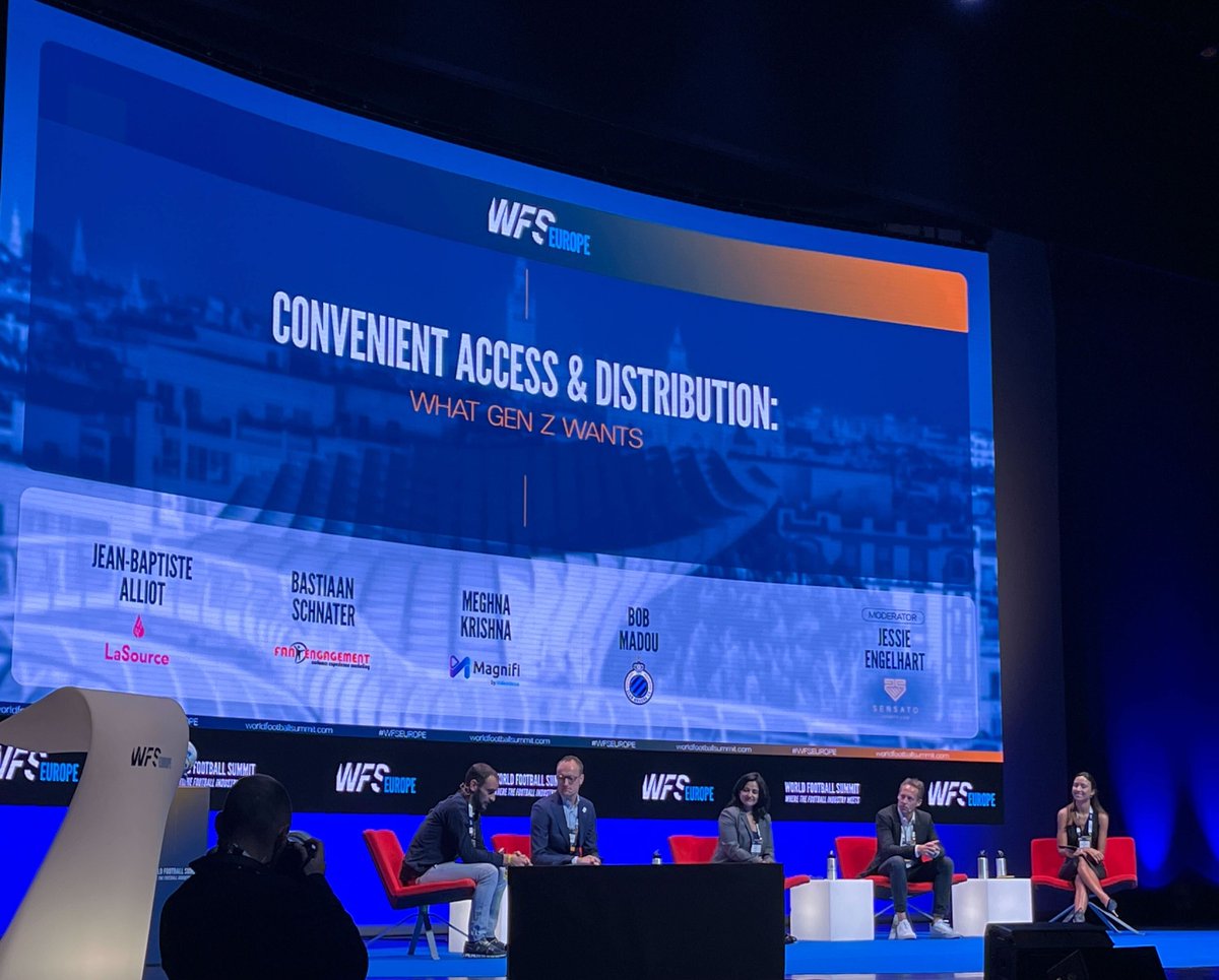 LaSource_io's tweet photo. Our CSO, @JBAlliot has just stepped on stage to discuss what Generation Z really desires in sport 👏

Enjoy the talk and see you around!! 

@WFSummit #WorldFootballSummit #WFSEurope #GenZ https://t.co/5bNQnap0EZ