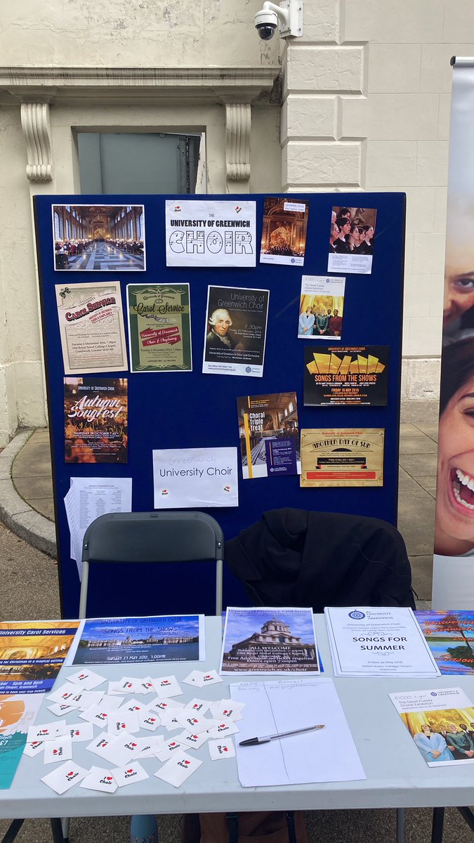 UofGChoir's tweet photo. Come and find us on the Greenwich Park side of the Dreadnought building at today’s Freshers’ Fair on the Greenwich campus! https://t.co/bgRIJ6d62B