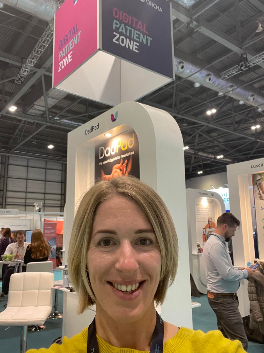 @HETTShow #HETT2022 💙 After a very busy day yday, #TeamDadPad are back today @ExCeLLondon, on Stand C42 in the @OrchaHealth Digital Patient Zone. @doulageorgie is there right now, as Julian's gone for a wander! Pop by for a chat? #dadsmatter #digitalhealth #healthinnovation