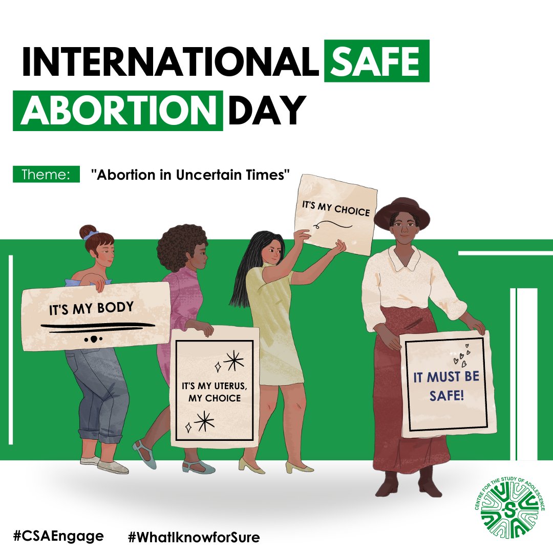 Ensuring access to life-saving reproductive health services including, safe abortion remains critical in reducing cases of maternal mortality among adolescent girls and young women in Kenya. #CSAEngage #whatIKnowforsure