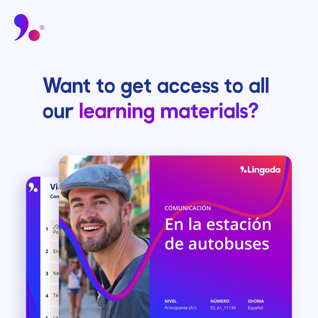 lingoda's tweet photo. Get free learning materials from Lingoda! Sign up with your email, create a student account and get access to language learning materials for free.

Simply click on the Linktree in our bio. 🔝 https://t.co/jvp0V6iADV