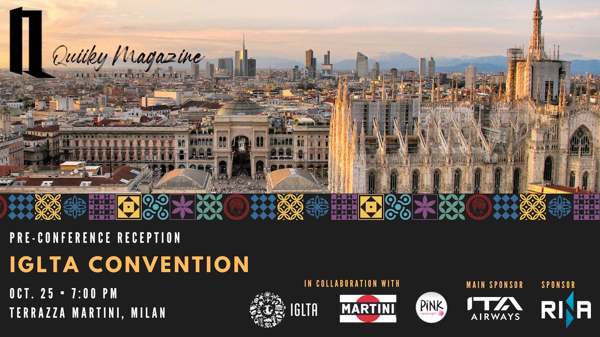 Are you heading to Milan this year for #IGLTA2022 Convention? Don't miss our pre-conference reception in partnership with <a href="/PinkMediaLGBT/">PinkMediaLGBT</a> at stunning Terrazza Martini.
▪️Main Sponsor: <a href="/ITAAirways/">ITA Airways</a> 
▪️Sponsor:<a href="/RINA1861/">RINA1861</a> 
‼️RSVP: bit.ly/3RjLPUR 

#LGBTQ #Travel #Italy