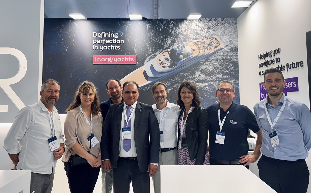 LR_Marine's tweet photo. Meet the LR team on stand DS75 in the Darse Sud tent at @mys_monaco this week, including experts from our FOBAS team, @Hanseaticsoft and @OneOceanGroup, and find out how we can help you navigate to a sustainable future. https://t.co/bHCu7nwAPT #MYS2022 https://t.co/45tgtuU0OW