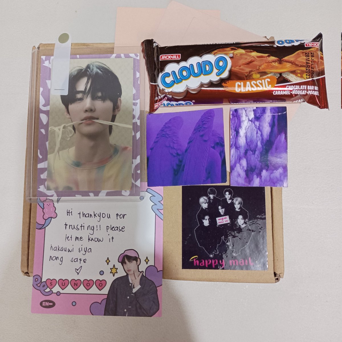 Sunsunbskt's tweet photo. I have HAPPY MAIL #SunSunMails
Thank you sm @0608sunsun for safely bringing my prio pc back home and for the freebies as well 💓 https://t.co/TTdCwLmryE
