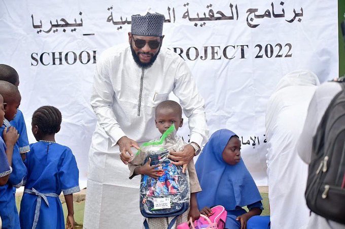 mona_foundation's tweet photo. “Our purpose on Earth is to worship our creator and help other human beings” - Prince Mona Mustapha Audu

Day 2 of the ongoing back to school charity drive, a collaboration between The Mona Audu Foundation, UAE Embassy and Zayed Humanitarian and charitable foundation. https://t.co/o180oAGIbD