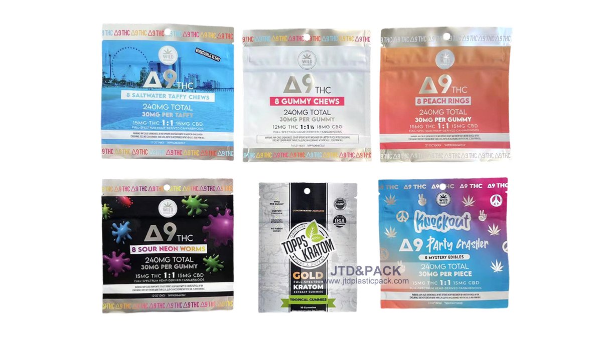 Shelly43690656's tweet image. High-quality digital printing smell-proof mylar bags
Delta 9 THC gummies packaging bags 

#Delta9THC #gummiespackage #jtdpack 
#custommade #digitalprinting #digitalbags
