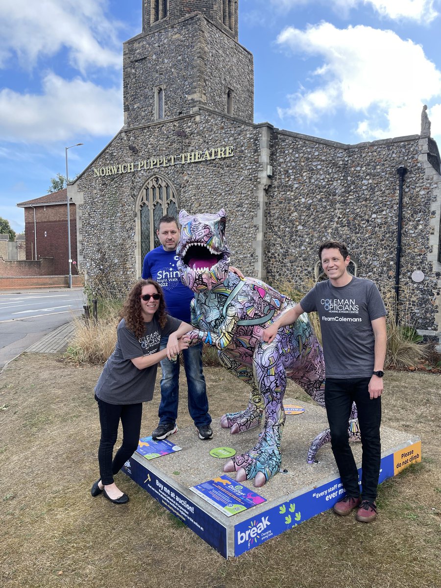 T.spex 🦖🦖🦖 (@gogoeyelat_spex) on Twitter photo The team from <a href="/ColemanOptician/">Coleman Hearing and Vision</a> came to see me before I left the <a href="/norwich_puppet/">Norwich Puppet Theatre</a> theatre, & Dr Hope checked my eyes too! I'm fit and ready before the auction TONIGHT! Do follow @GoGoDiscover22 to find out how you can follow live tonight from <a href="/Nrw_Cathedral/">Norwich Cathedral</a> for <a href="/break_charity/">Break</a> The team from <a href="/ColemanOptician/">Coleman Hearing and Vision</a> came to see me before I left the <a href="/norwich_puppet/">Norwich Puppet Theatre</a> theatre, & Dr Hope checked my eyes too! I'm fit and ready before the auction TONIGHT! Do follow @GoGoDiscover22 to find out how you can follow live tonight from <a href="/Nrw_Cathedral/">Norwich Cathedral</a> for <a href="/break_charity/">Break</a>
