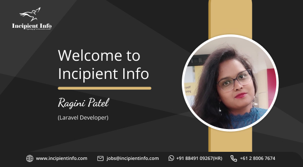 IncipientInfo's tweet photo. "Welcome! We hope you’ll always feel free to speak up, share your thoughts and challenge us. We’re all going to grow together here, and we look forward to it!”
Welcome to #Incipientfamily! - Ragini Patel
#NewJoinees #BalanceForAll #Newmember #laravel #laraveldeveloper https://t.co/TGzSPxBYWL