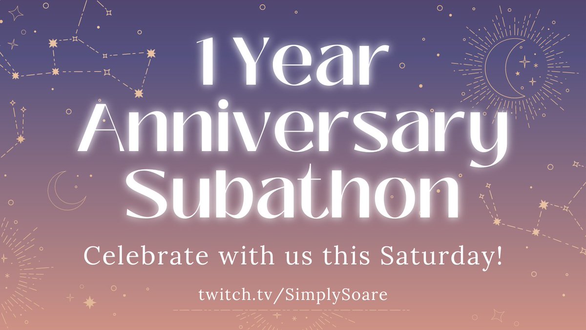 This Saturday (01/08) I will be doing my very first 24 hour Subathon to celebrate 1 year on twitch. Come join &amp; vibe with me <3 

link in bio <3