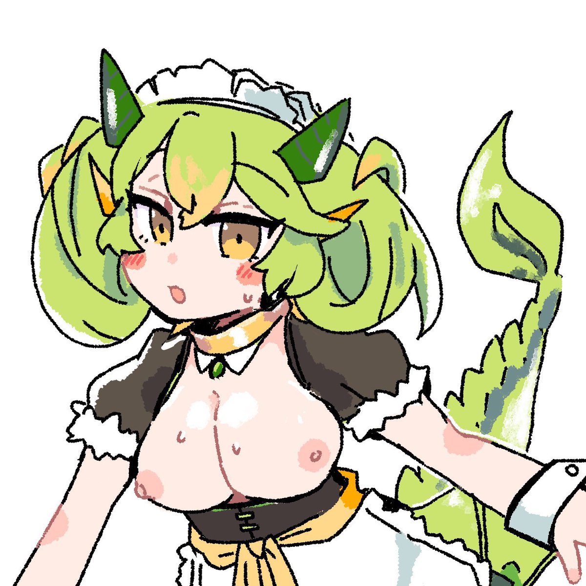 「#これ見た人はオッパイを貼る 」|ワルノリのイラスト