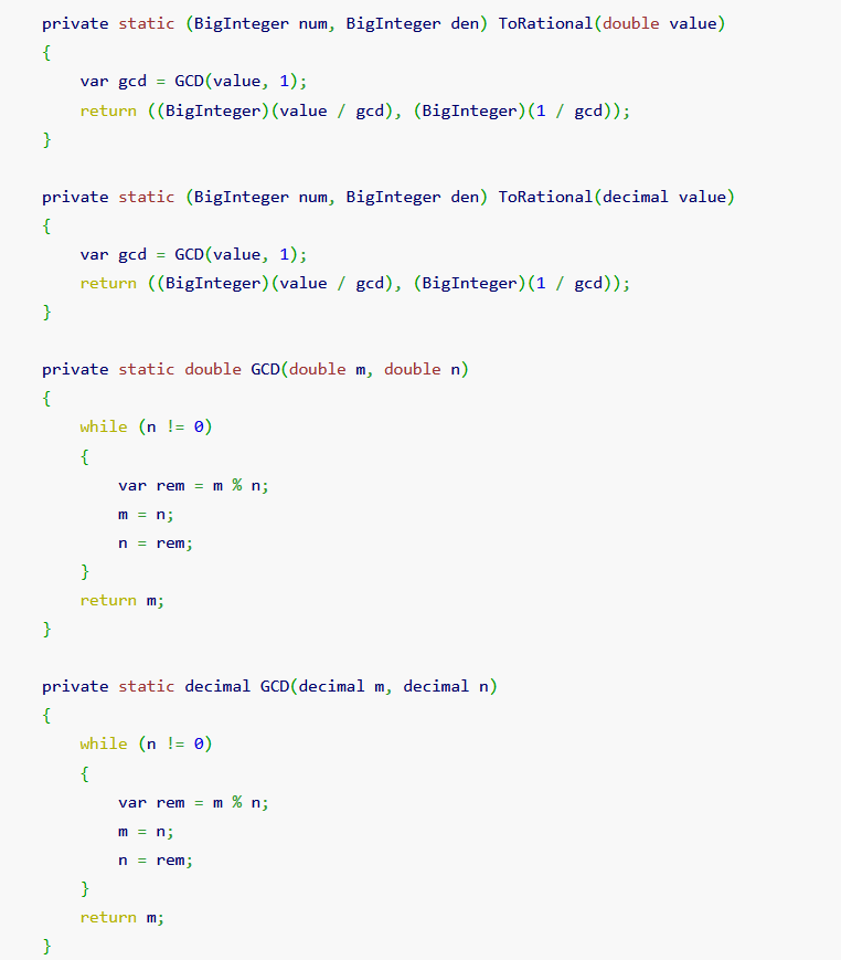 sinh76821661's tweet image. #dotnet #ideone #programming #programminglanguages #programminglanguages #floatingPoint #math
C# で #浮動小数点数 を正確に既約分数に変換する方法。
How to convert a floating point number to an irreducible fraction exactly in C#.
ideone.com/tmPhPC