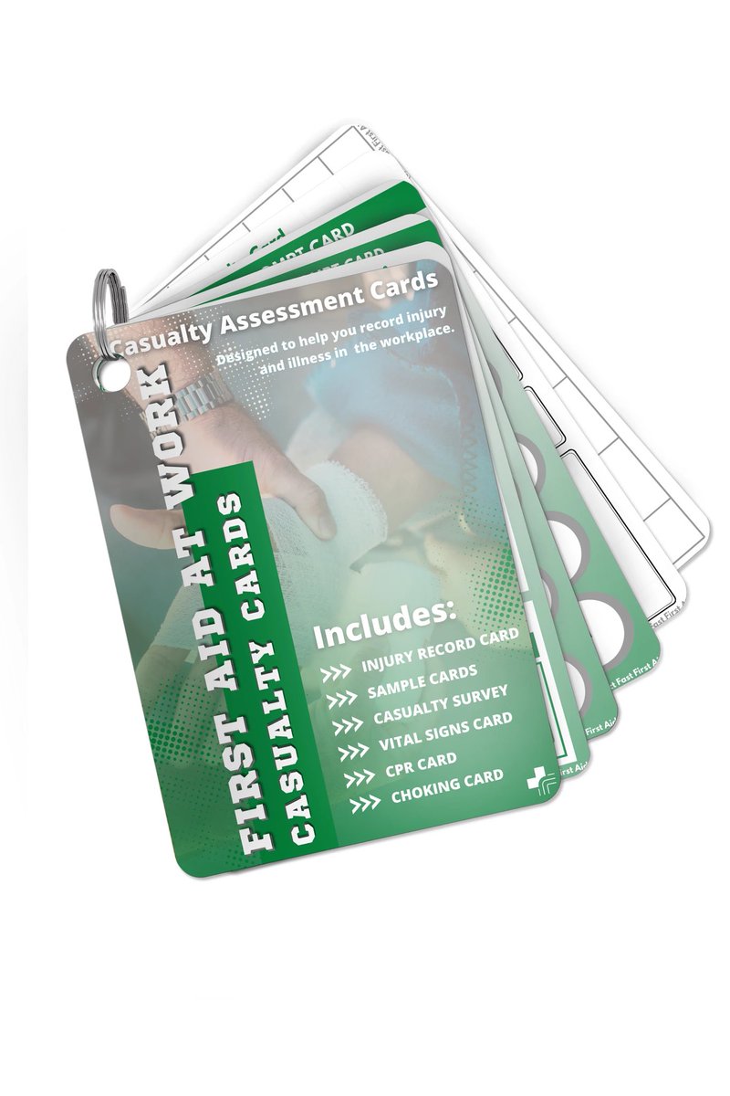 actfastfirst's tweet photo. We’ve expanded our range of #firstaid casualty cards to include:

➡️ Outdoor Casualty Cards
➡️ Paediatruc Casualty Cards
➡️ Sports Casualty Cards
➡️ First Aid at Work Casualty Cards

These A6 laminated cards are a great addition to every first aid kit. 

https://t.co/bnyp6mqCJV https://t.co/IGBC5crtue