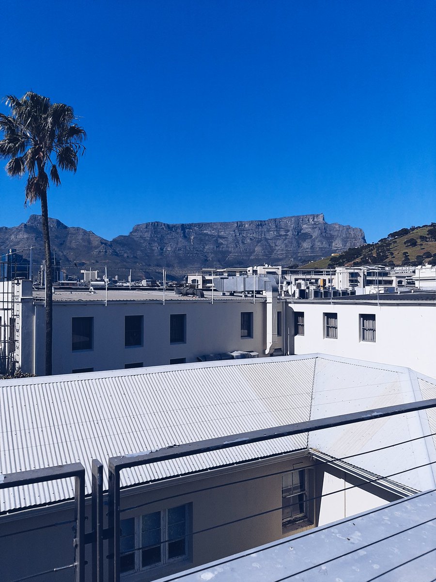 Amazing view of Table Mountain from the #SOLAS_OSC2022 coffee break ☕ #CapeTown #Science