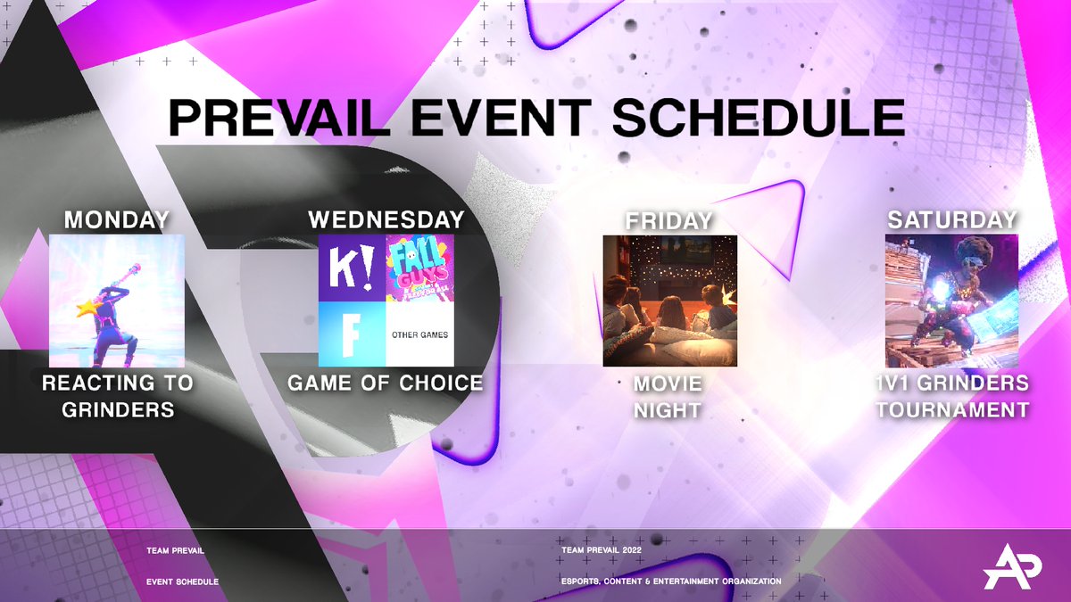 PrevailUpdates's tweet image. AP Official Stream Schedule!