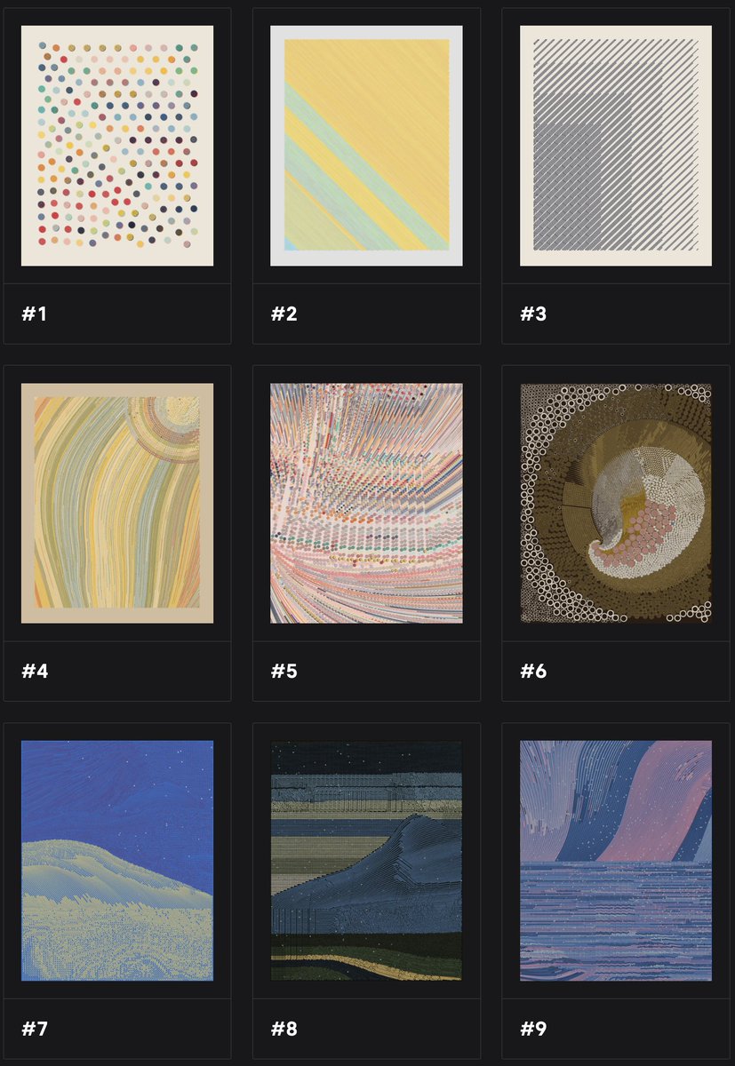 teamDandelion's tweet photo. We've curated over ten thousand entries to the #QQLcontest down to the first nine official QQLs. @tylerxhobbs and I hope you enjoy them. 💜

Thank you to judges @dcinvestor, @sofiagarcia_io, and @emilyxxie, and to everyone who submitted their own QQLs over the past week! https://t.co/6J8VcfgfTL
