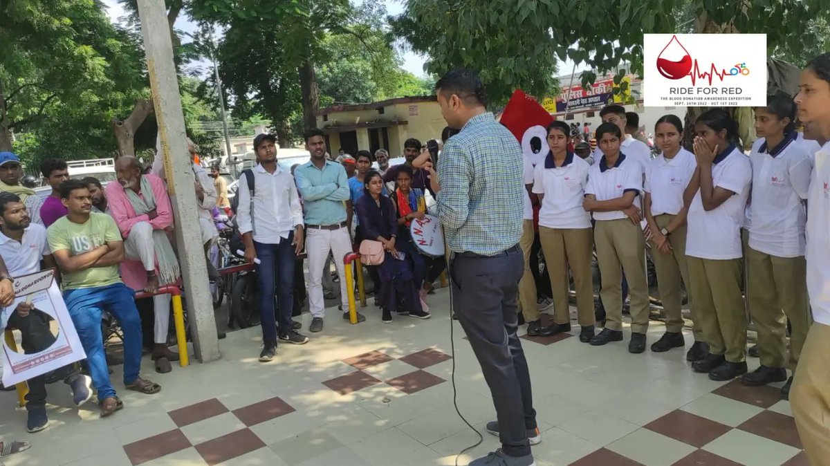 RideForRed's tweet photo. #प्रयागराज स्वरूपरानी अस्पताल प्रांगण में मौजूद लोगों को रक्तदान संबंधी अहम जानकारी देने और उन्हें ब्लड डोनेट करने के लिए प्रोत्साहित करती  #RIDE_FOR_RED आर्मी...

अभियान की #Live लोकेशन के लिए नीचे दिए गए नंबर पर संपर्क करें-
संपर्क सूत्र: रवित सचदेव 9335062144
सोनू 7784824501 https://t.co/OxfCXqkQMw