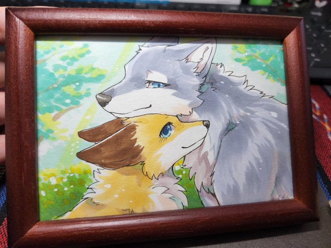 原画も二枚もっていきます!L版サイズ、額付きです。頒布価格は考え中… 