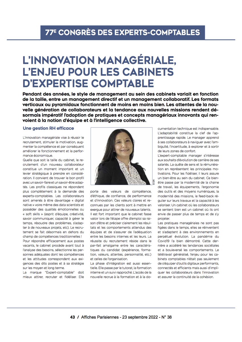 LamiaAllouli's tweet photo. #Expertcomptable
#Innovationmanagériale
#Affichesparisiennes https://t.co/o0pixgtOjF
