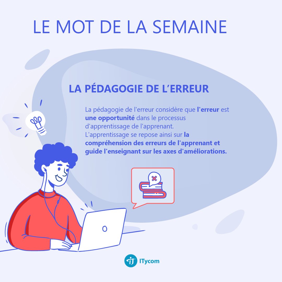 ITycom_FR's tweet photo. ITycom peut vous conseiller et créer une solution sur-mesure adaptée à votre entreprise et à vos apprenants, pour en savoir plus contactez-nous https://t.co/8DUWp0InBG

#digitallearning #elearning #erreur #apprentissage #pedagogie  #formation #apprenant #enseignement https://t.co/exORiXzmFW