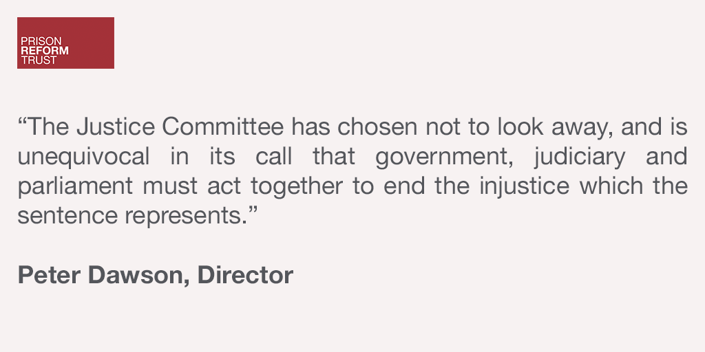 Today @CommonsJustice has published the highly anticipated findings of its recent inquiry into the IPP sentence. Read our full response to the committee’s recommendations at prisonreformtrust.org.uk/prt-comment-ju…