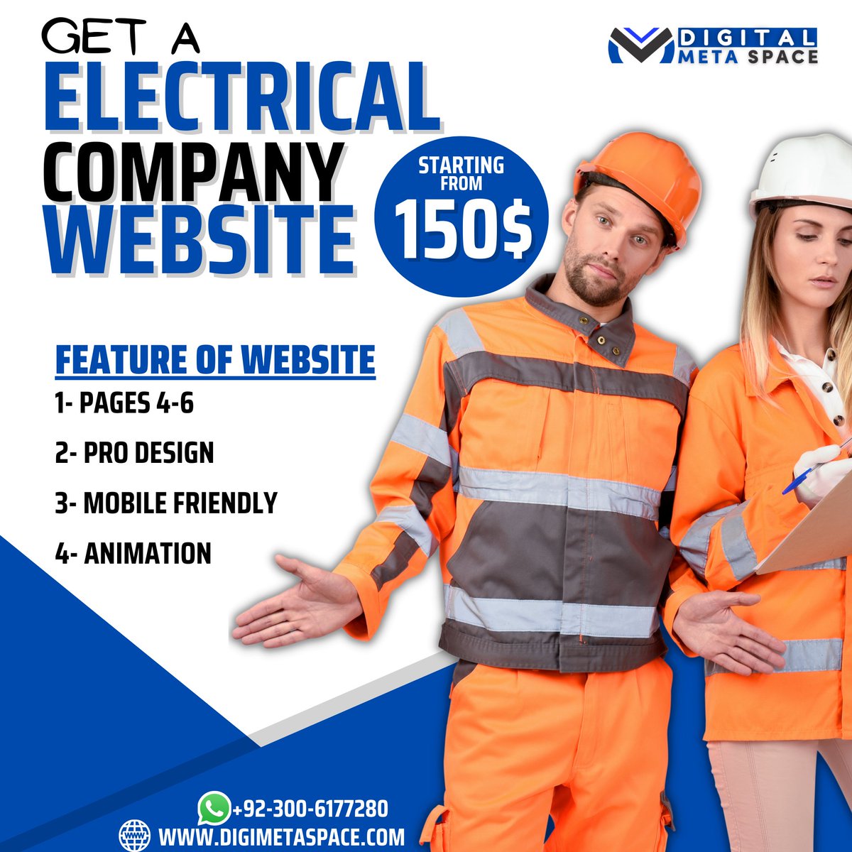 DigiMetaSpace's tweet photo. Get an Electrical Company Website with premium Design and Premium Features starting from 150$.

#electricalwebsite #Website #WebsiteDesign #businesswebsite #electricalcontractor #Webdesign #wordpresswebsite https://t.co/9TXbDYdQ13