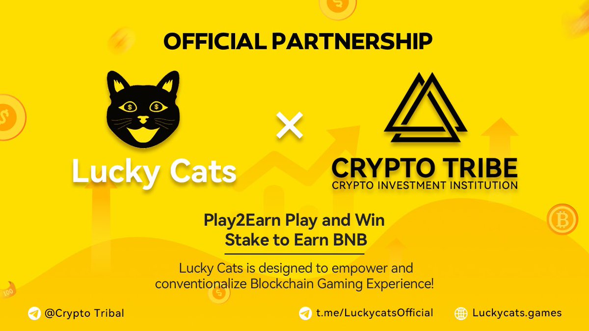 CryptoTribeCN's tweet photo. 🎉Partnership Announcement🎉

Lucky Cats ✖️Crypto Tribe

We are glad to be an official partner of Lucky Cats, a BSC project developed by a young and experienced team. We will work together  and get good results. @katztoken 
Join us https://t.co/mVx1XtIeGX https://t.co/6mqlcszlWB